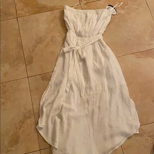 A strapless beach dress